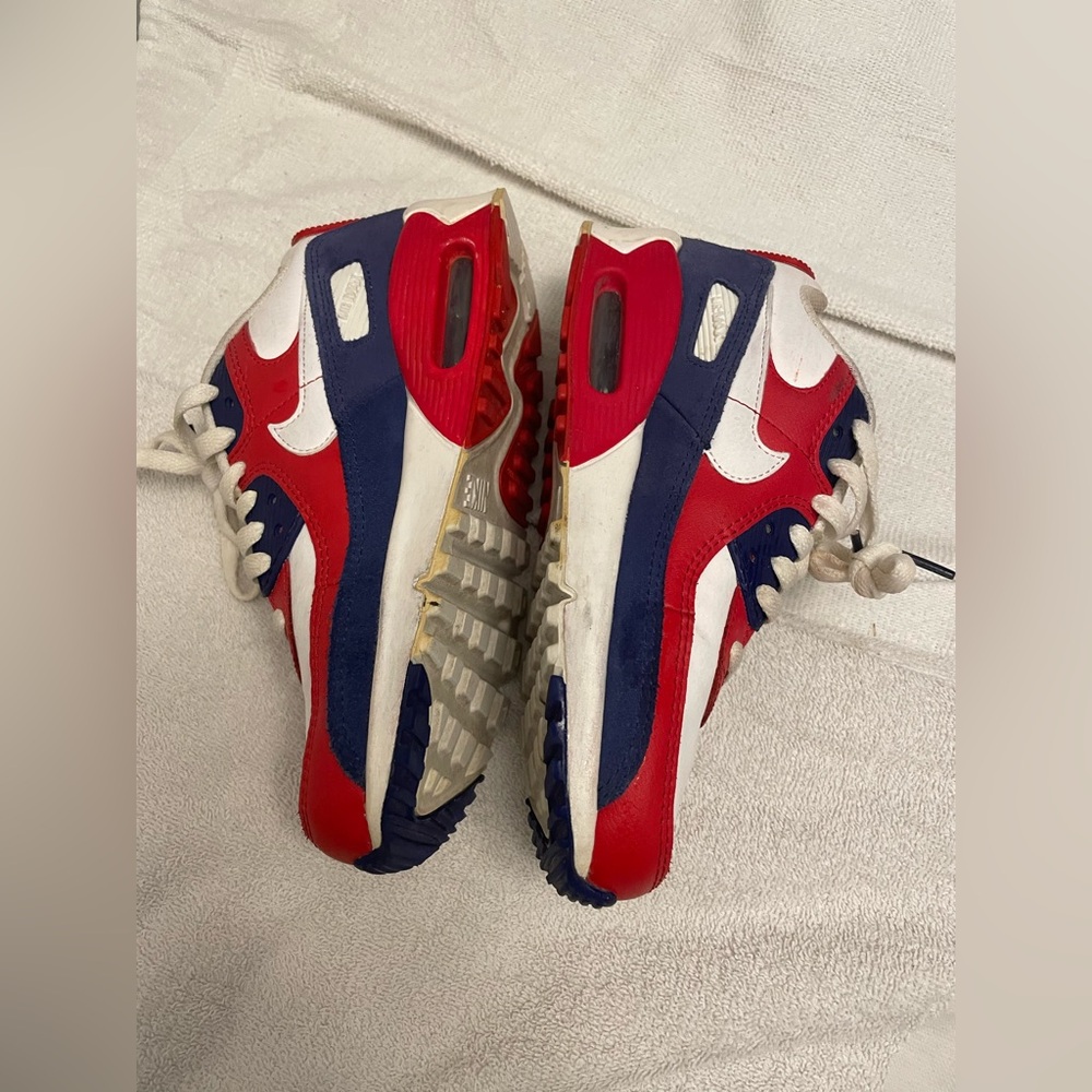 Nike Red and White Classic Sneakers